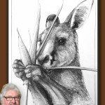 Portrait of Kangaroo 45 by Michael Chorney
